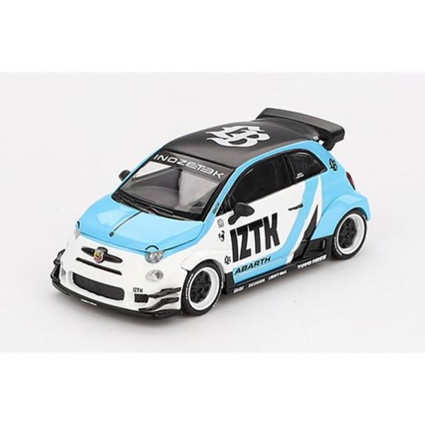 在庫状況：お取り寄せ/お届け：約2週間/2025年10月 発売/※画像はイメージです。実際の商品とは異なる場合がございます。MINI−GT 1/64 アバルト 595 LB-WORKS x Abas Works IZTK(左ハンドル) です。