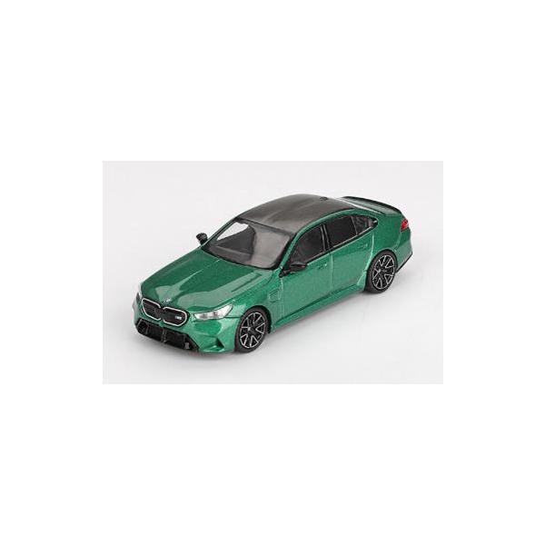 在庫状況：在庫あり/2026年01月 発売/※画像はイメージです。実際の商品とは異なる場合がございます。MINI−GT 1/64 BMW M5 (G90) アイルオブマン グリーンメタリック(左ハンドル) です。