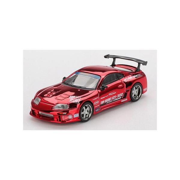 MINI-GT 1/ 64 Toyota スープラ (A80) GT-300 Top Secret レッドクロム