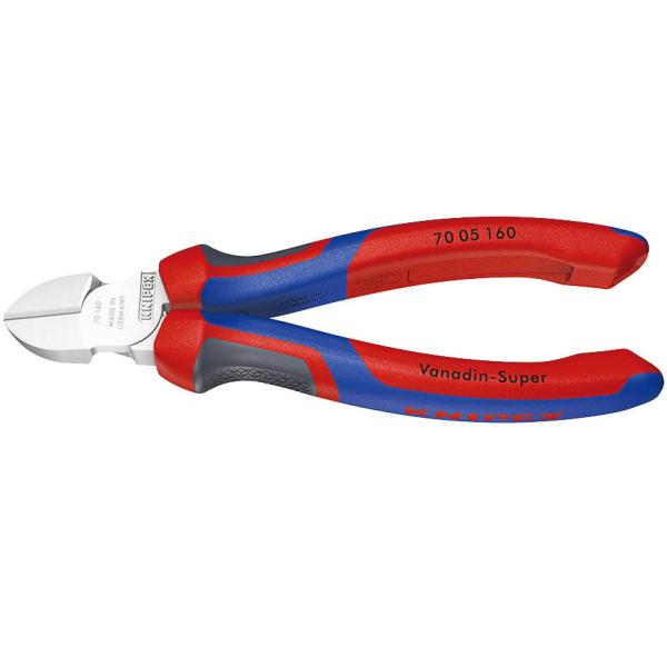 クニペックス 斜ニッパー 160mm (台紙付き) KNIPEX 70 05 160 返品種別B