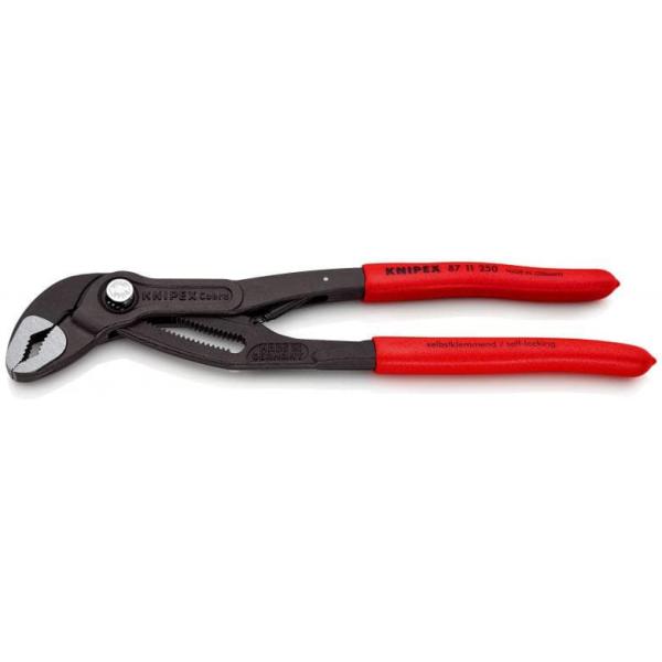 他サイト： クニペックス ウォーターポンププライヤー コブラオートマチック 250mm KNIPEX 87 11 250 返品種別Bの商品画像