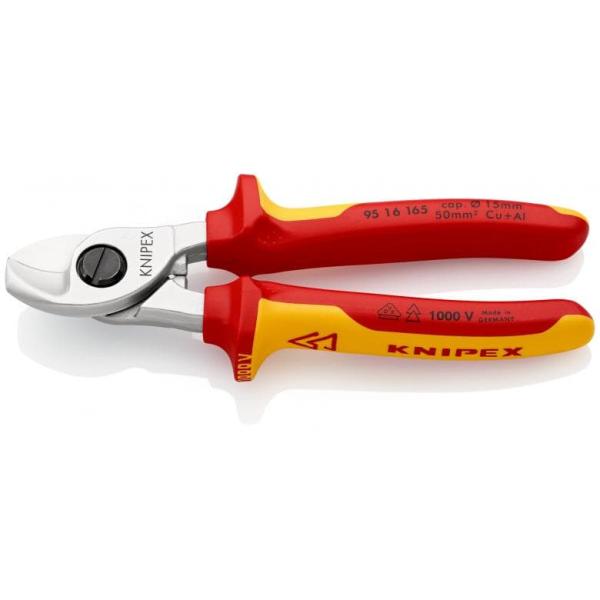 クニペックス 絶縁1000Vケーブルカッター 165mm KNIPEX 95 16 165 返品種別B