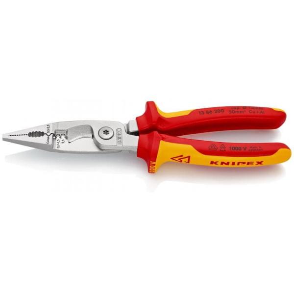 クニペックス 1386-200 絶縁エレクトロプライヤー KNIPEX 13 86 200 返品種別B