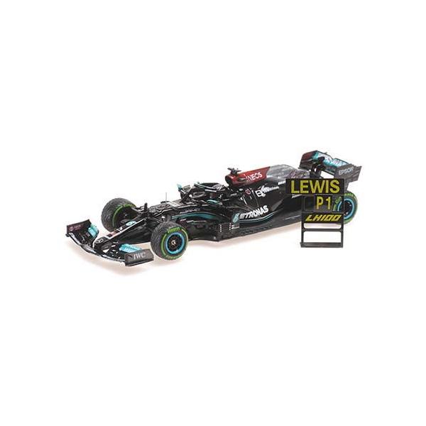 ミニチャンプス 1/ 43 メルセデス AMG ペトロナス F1 チーム ルイス・ハミルトン ロシア (ソチ)GP 2021 ウィナー F1通算100勝目(410211544) 返品種別B
