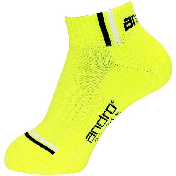 andro(アンドロ) ターナ カラーソックス2(ネオンイエロー・サイズ：25-27.5) 返品種別B