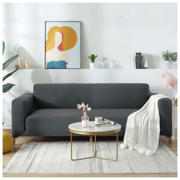 在庫状況：お取り寄せ/5日〜7日で出荷/※こちらの販売ページは3人掛け用、ダークグレーとなります◆ストレッチ生地だからぴったりフィット!ソファーカバー3人掛け用◆ぐーんと伸びるのでシワが寄らず、着脱も簡単 ◆汚れて古くなってしまったソファー...