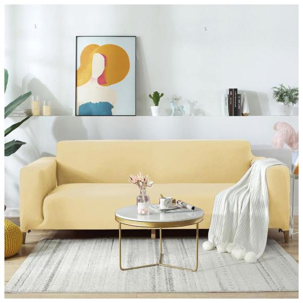 在庫状況：お取り寄せ/5日〜7日で出荷/※こちらの販売ページは3人掛け用、ベージュとなります◆ストレッチ生地だからぴったりフィット!ソファーカバー3人掛け用◆ぐーんと伸びるのでシワが寄らず、着脱も簡単 ◆汚れて古くなってしまったソファーも、...