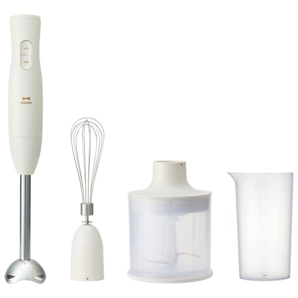 在庫状況：在庫あり/2025年04月 発売/◆つぶす・混ぜる・刻む・砕く・泡立てる、1台5役のハンドブレンダーがさらにつかいやすく!◆電子レンジ対応のチョッパーボトルとブレンダーカップが付属◆スリム＆コンパクトなデザイン/[BOE140IV]