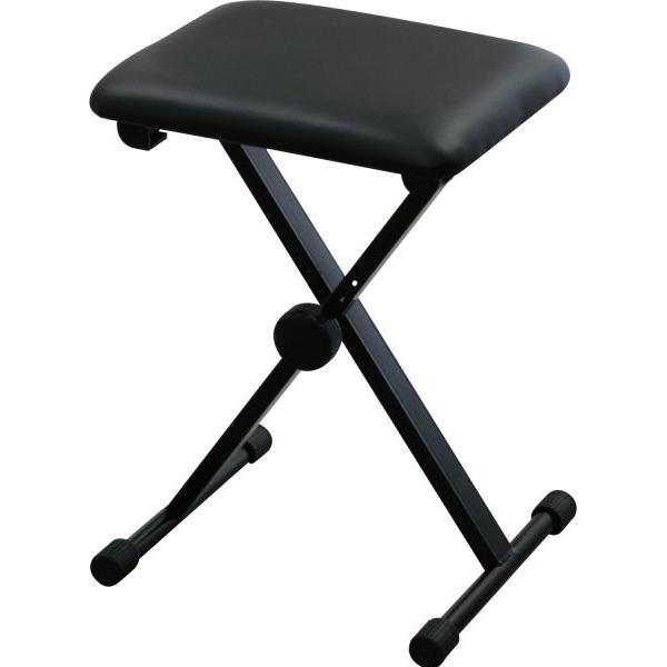 他サイト： キクタニ スチール製X 型キーボード用イス(ブラック) KIKUTANI KB-60 返品種別Aの商品画像