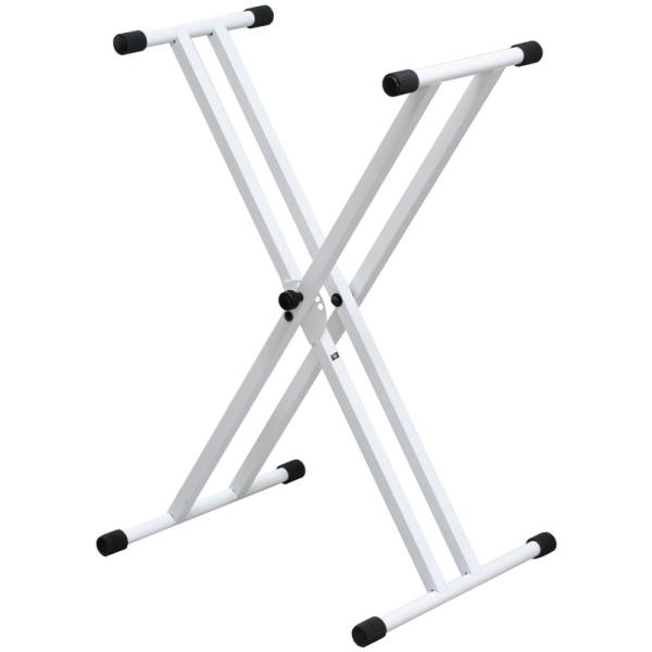 他サイト： キクタニ スチール製XX型キーボードスタンド(ホワイト) KIKUTANI KS-29W-WHT 返品種別Aの商品画像