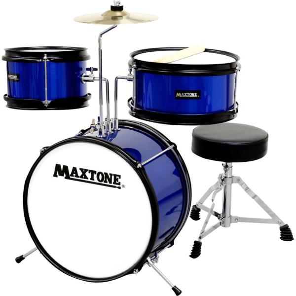 マックストーン ジュニアドラムセット(ブルー) Maxtone MX-60-BLU 返品種別A