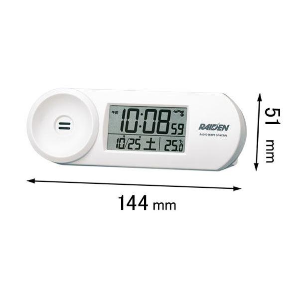 在庫状況：お取り寄せ/お届け：約2週間/※モニター用電池(お試し用電池)は付属しておりません◆手軽に使える大きさが魅力。電子音ライデンのエントリーモデルです。◆サイズ：51×144×42mm◆電波修正機能　◆大音量アラーム(電子音)