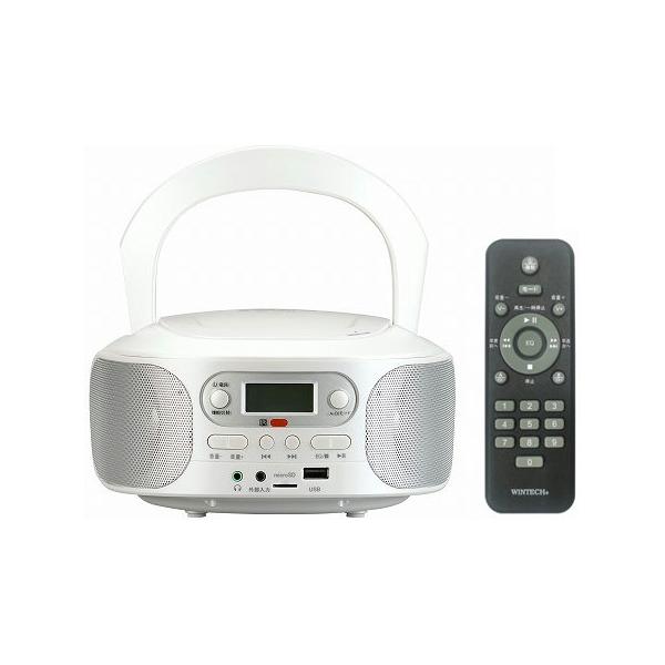 WINTECH リモコン付SD/ USB/ CDラジオ KC-153USB 返品種別A