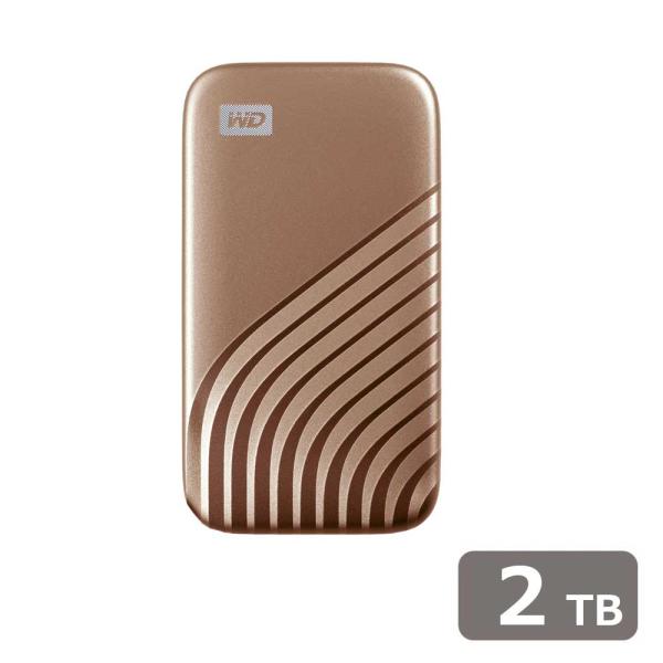 SanDisk Professional My Passport SSD USB 10Gbps(USB 3.2 Gen 2) ポータブルSSD 2TB ゴールド WDBAGF0020BGD-JESN 返品種別B