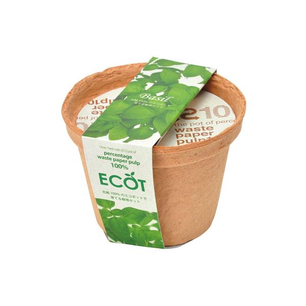 在庫状況：お取り寄せ/お届け：約2週間/◆エコなポット(エコット)でハーブや野菜を育てる栽培セットです。◆Sサイズではハーブが、Mサイズでは野菜がしっかりと育ちます。◆エコットで環境への配慮の小さな一歩を踏み出してみませんか?　・サイズ(約...