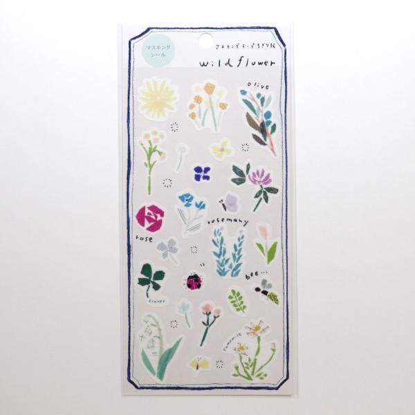 カミイソ産商 マスキングシール(田村美紀 Wildflower) J-238 返品種別B