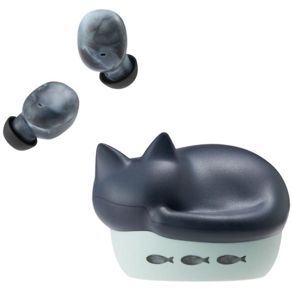 ラディウス 完全ワイヤレス Bluetoothイヤホン(クロ) radius NEKO HP-C28BTK 返品種別A