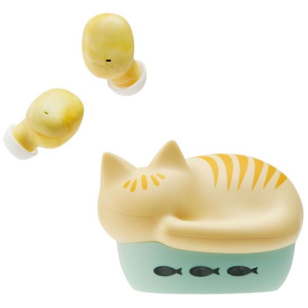 他サイト： ラディウス 完全ワイヤレス Bluetoothイヤホン(チャトラ) radius NEKO HP-C28BTC 返品種別Aの商品画像