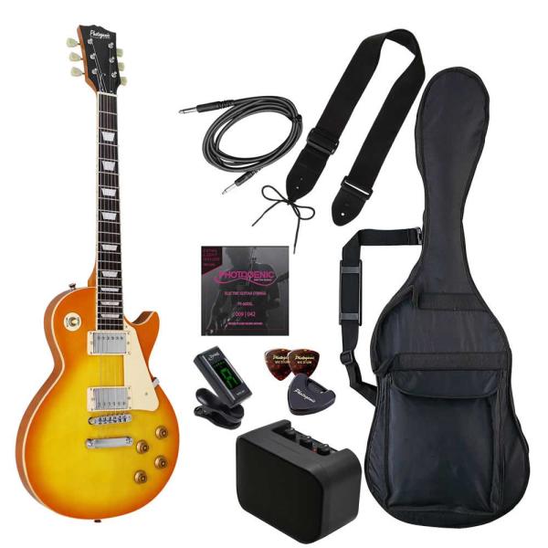 フォトジェニック エレキギター(ハニーバースト)ライトセット レスポールタイプ PHOTOGENIC LP-260/ HB ライトセツト 返品種別A