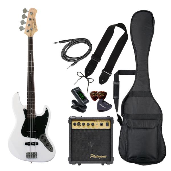 在庫状況：お取り寄せ/3日〜5日で出荷/※セット小物の写真は掲載時のものです。仕様変更により異なる場合がございますが 用途は同じですので、予めご了承ください。◆ベースを始める人にお勧め!ジャズベースライトセット！/[JB240WHB3Pライ...