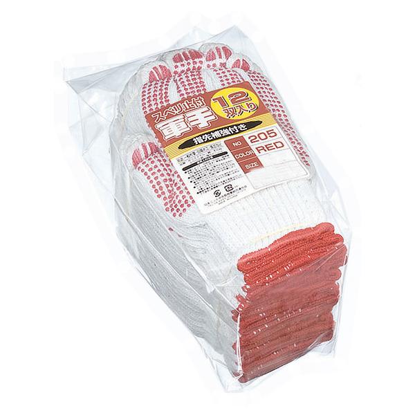 他サイト： おたふく手袋 スベリ止手袋12双組 M (赤) 205REDM 返品種別Bの商品画像