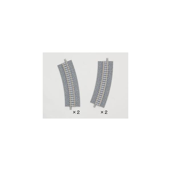 在庫状況：お取り寄せ/3日〜6日で出荷/トミックスのファイントラックシリーズ、ワイドPCアプローチレールCR(L) 280-22.5-WP(F) 4本2組です。