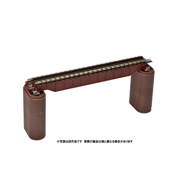 トミックス (N) 3255 上路式ガーダー橋S140(F)(赤)(れんが橋脚・2本付