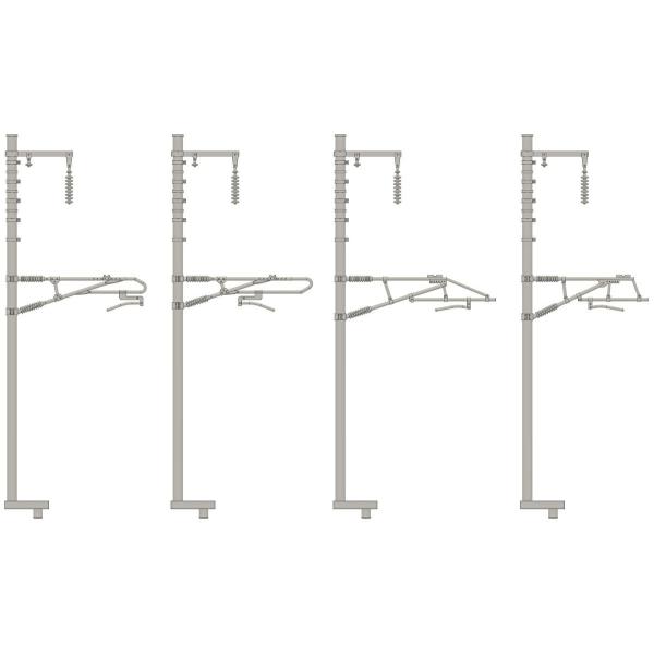 トミックス (N) 3280 単線架線柱・新幹線型(24本セット) 返品種別B