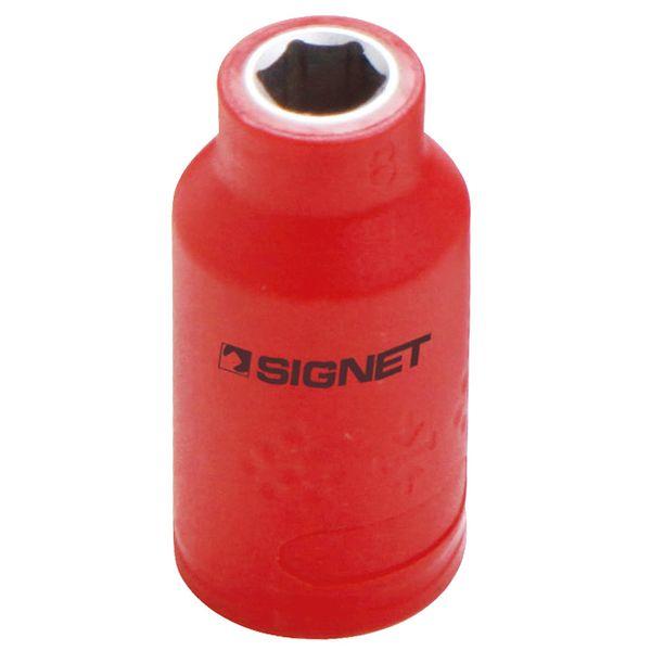 SIGNET 3/ 8DR 絶縁ソケット6角8mm シグネット E41608 返品種別B