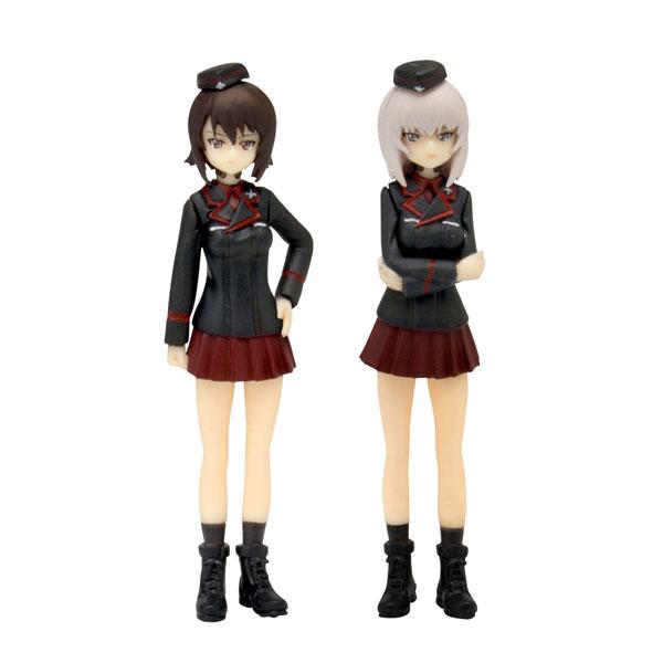 プラッツ (再生産)ガールズ＆パンツァー劇場版 1/ 35 黒森峰女学園 西住まほ＆逸見エリカ フィギュアセット(GPF-23)無発泡ウレタン製未塗装キット 返品種別B