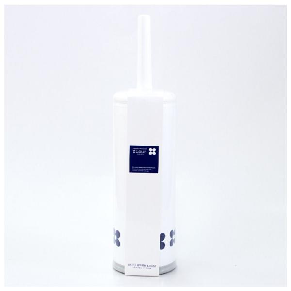 在庫状況：お取り寄せ/お届け：約2週間/◆便器の清掃に、ちょうどいい柄の長さのケース付のトイレブラシ(フルール)。◆ケースの底はカップ状になっていて外すことが出来ます。/[オカ3032837]