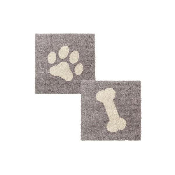 ピタペトモ パウ＆ボーン 2枚入り ブラウン(デザイン肉球＆骨45×45) オカ 返品種別B