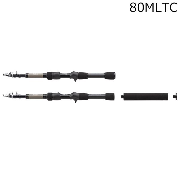 マイクロソルト　80MLTC 美品　テレスコ　振り出し PROX プロックス マイクロソルトTE 80MLTC 8.0ft 振出竿 ベイト