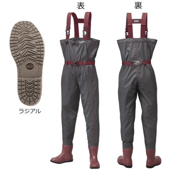 在庫状況：在庫僅少/2023年06月 発売/※縫製品のため、サイズや自重は誤差がございます。◆深場や波しぶきも安心な胸までのチェストウェダー。◆ショート丈のブーツに透湿防水(ブリザテックPC)加工生地を使用。◆ブリザテックPCは、透湿防水機...