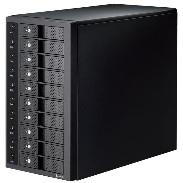 センチュリー　裸族のスカイタワー 10bay USB3.2 Gen2 IS ブラック　CRST1035U32CIS