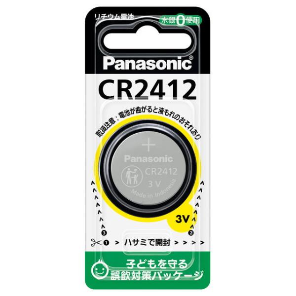 PANASONIC CR2412P パナソニック マイクロコイン型リチウム電池 CR-2412P