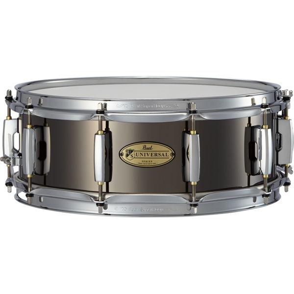 パール楽器 スネアドラム(スチールシェルモデル・ブラックニッケル) Pearl Drums Standard Metal Snare Drum Series US1450 返品種別A