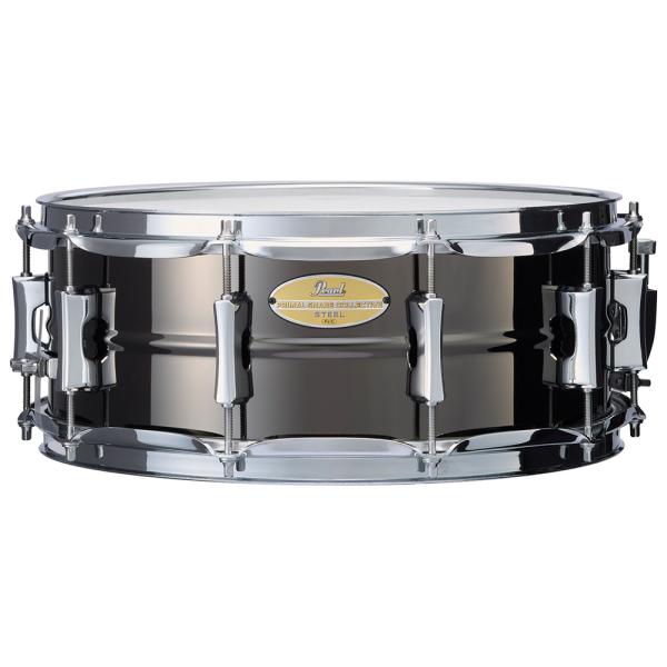 パール楽器 スネアドラム(ブラックニッケル) The Primal Snare Collective Steel - Black Nickel Shell Finish PSC1455S/ BN 返品種別A