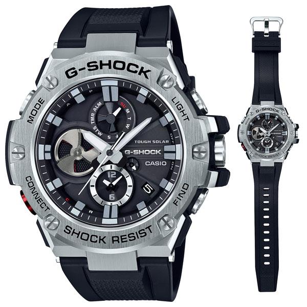 他サイト： カシオ (国内正規品)G-SHOCK(ジーショック) G-STEEL BluetoothGショック メンズタイプ GST-B100-1AJF 返品種別Aの商品画像