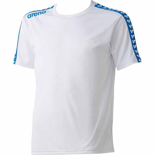 アリーナ (メンズ/ ユニ)プールサイド Tシャツ(ホワイト・Lサイズ) arena チームラインTシャツ DS-ARN6331-WHT-L 返品種別A