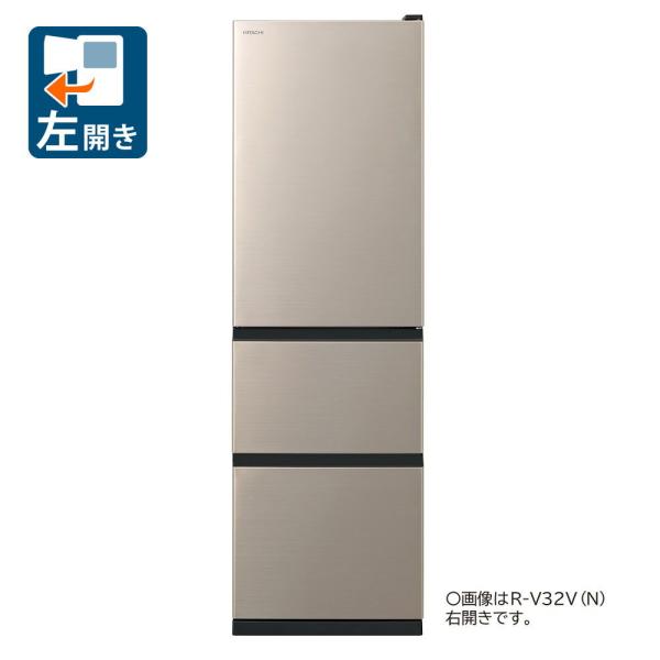 標準設置無料 設置Aエリアのみ) 日立 315L 3ドア冷蔵庫(ライトゴールド  