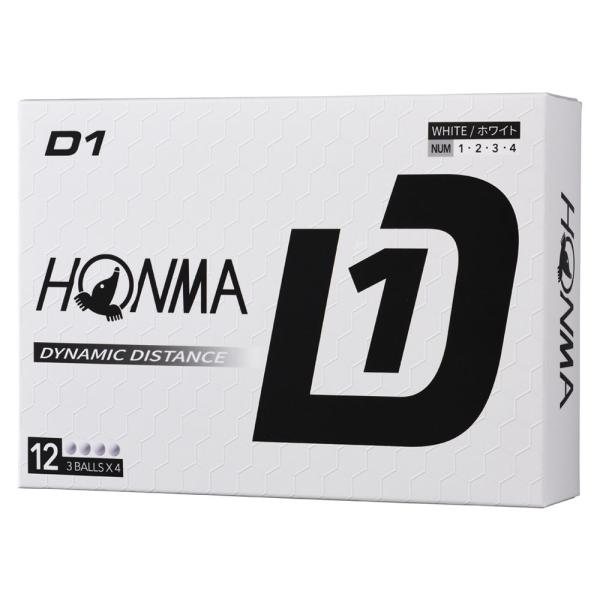 HONMA GOLF（本間ゴルフ） D1ゴルフボール 2024年モデル 1ダース 12個