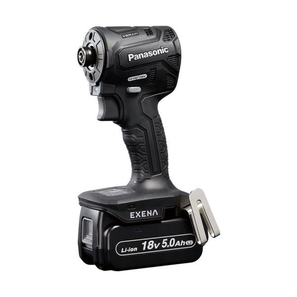 他サイト： パナソニック 充電インパクトドライバー 18V 5Ah電池・アタッチメントセット (黒) EXENA(エグゼナ) EZ1PD1J18A1B 返品種別Bの商品画像