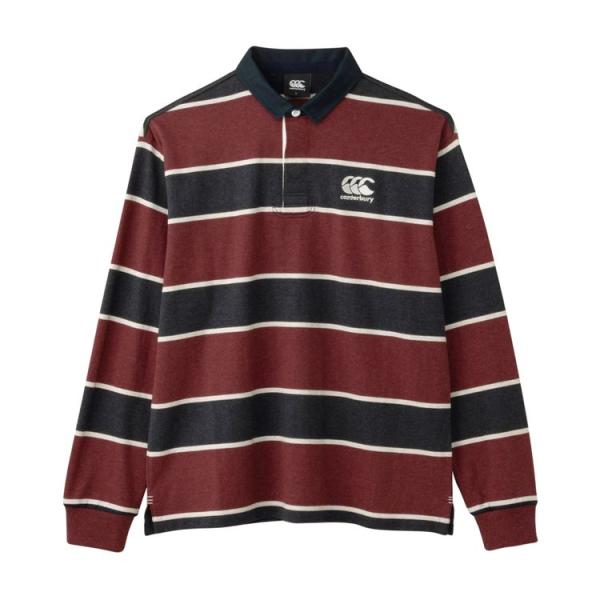 カンタベリー ロングスリーブ ラガーシャツ(マルーン・サイズ：L) CANTERBURY L/ S RUGGER SHIRT CCC-RA41584-69-L 返品種別A