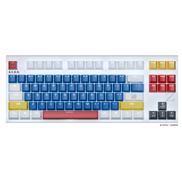 東プレ キーボード REALFORCE GX1 Plus Keyboard 『機動戦士ガンダム Zガンダム』 Zガンダム モデル 英語配列(Zガンダムイメージホワイト) X1PDZ1 返品種別A