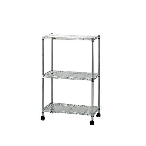 他サイト： ドウシシャ ワイヤーシェルフ(3段・60cm幅) フリーラックシリーズ EL19-90603 返品種別Aの商品画像