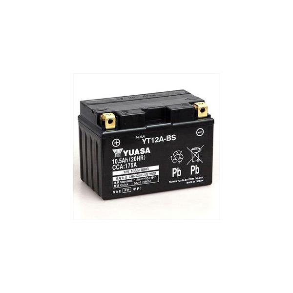 他サイト： 台湾ユアサ バイク用バッテリー(電解液注入・充電済)(他商品との同時購入不可) YT12A-BS 返品種別Bの商品画像