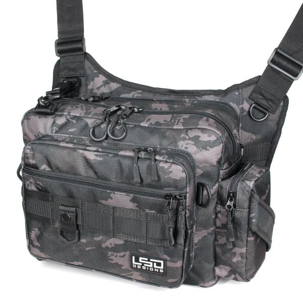 在庫状況：お取り寄せ/※防水ではございません。◆ワンショットサイドネオの容量をアップし、両サイドにロッドホルダーを装備したモデル・サイズ(約)：幅42×奥行21×高さ35cm(ショルダーベルト除く)/[ワンシヨツトサイドダブルBKCAM]