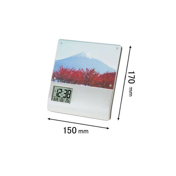 在庫状況：在庫僅少/◆音声を録音してアラーム音にできるフォトフレームクロック◆サイズ：170×150×27mm◆アラーム・スヌーズ　◆日付表示　◆温度表示　◆音声録音機能