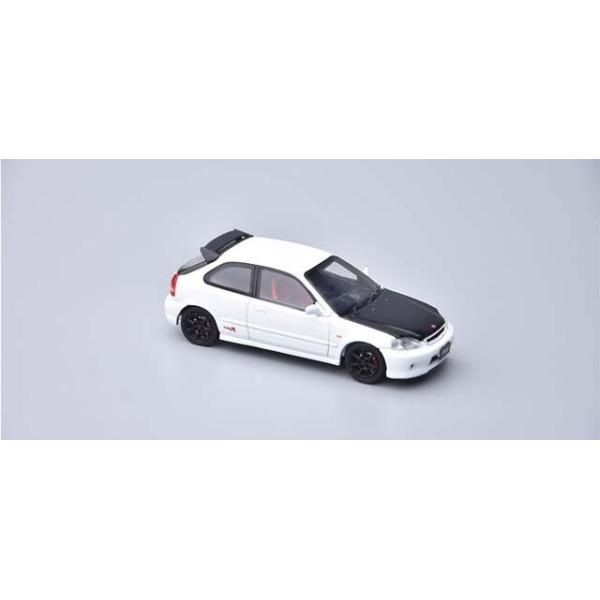 MODEL 1 1/ 64 ホンダ シビック タイプR EK9 ホワイト(カーボン